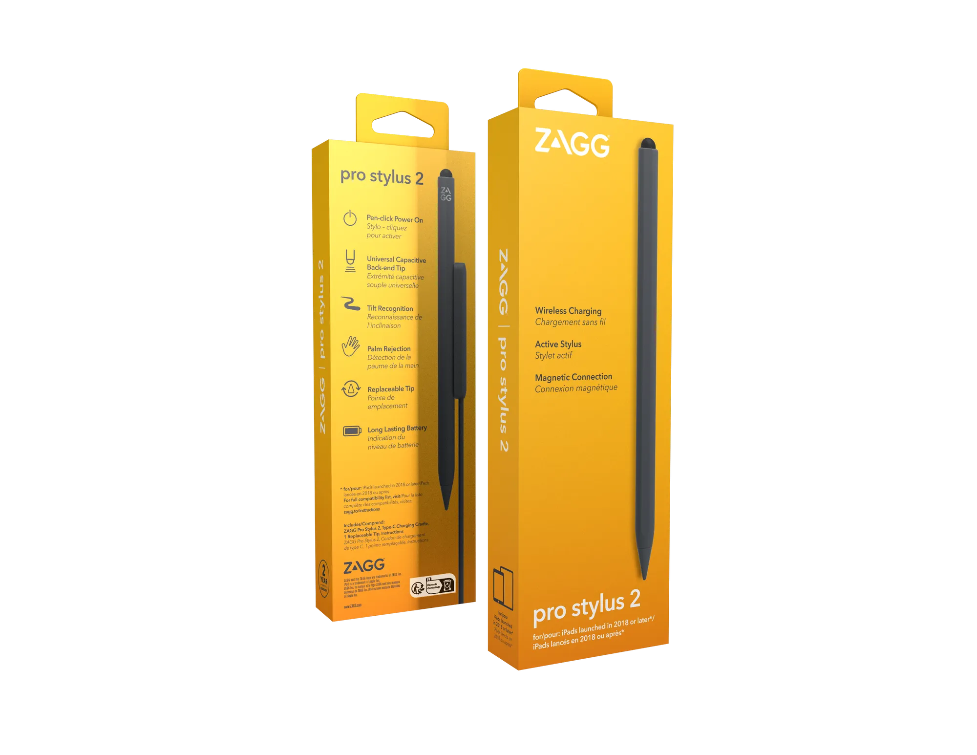 ZAGG-Pro Stylus 2-Universal Stylus-Grey-Intl- Wirelessly charged 2 ZAGG-Pro Stylus 2-Universal Stylus-Grey-Intl- Wirelessly charged - Image 2