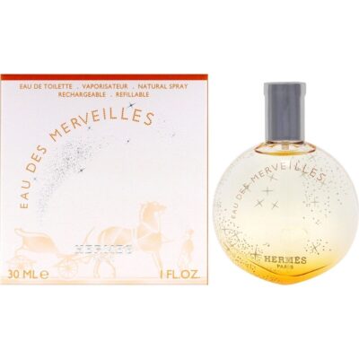 Hermes Eau Des Merveilles for Women 1 oz EDT Spray Refillable Eau de Toilette