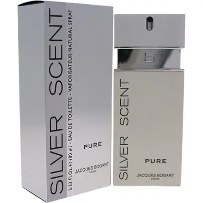 Jacques Bogart Silver Scent Pure for Men 3.3 oz Eau de Toilette Spray