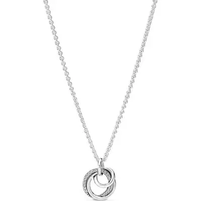 PANDORA FAMILY ALWAYS ENCIRCLED PENDANT NECKLACE (391455C01-60) Women JEWELRY