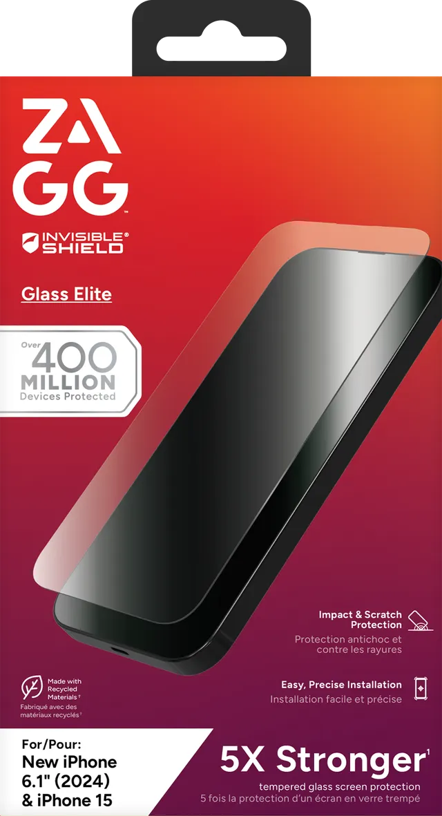 InvisibleShield Glass Elite AppleiP16 /15 Screen 1 -
