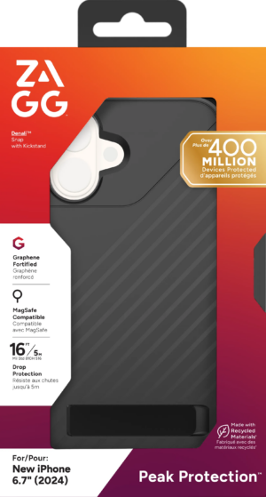 ZAGG Cases Denali Snap KS Apple iP16 Plus  Black