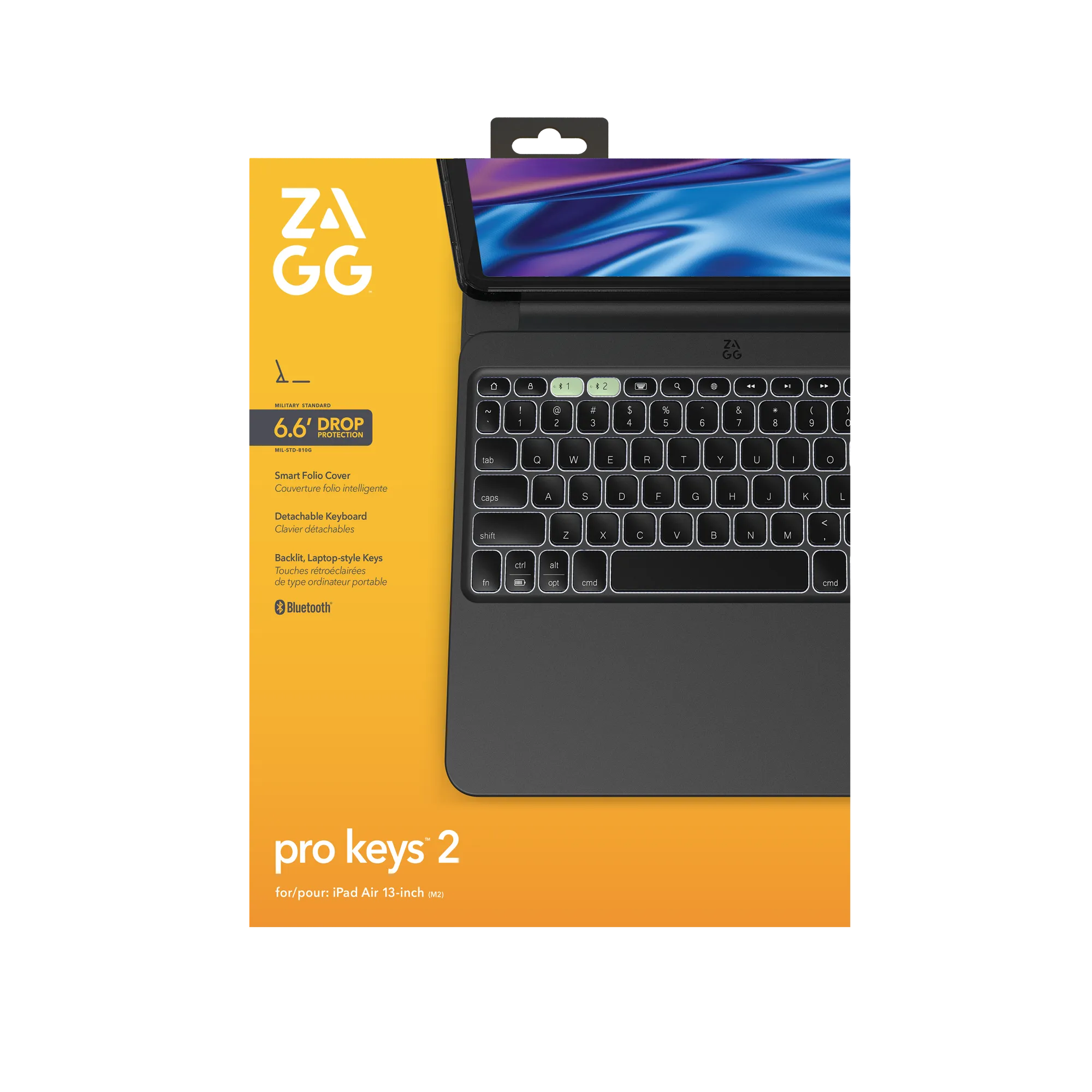 ZAGG-KB-Pro Keys 2-Apple-iPad Air 13 (M2)-Black-UK 3 ZAGG-KB-Pro Keys 2-Apple-iPad Air 13 (M2)-Black-UK - Image 3
