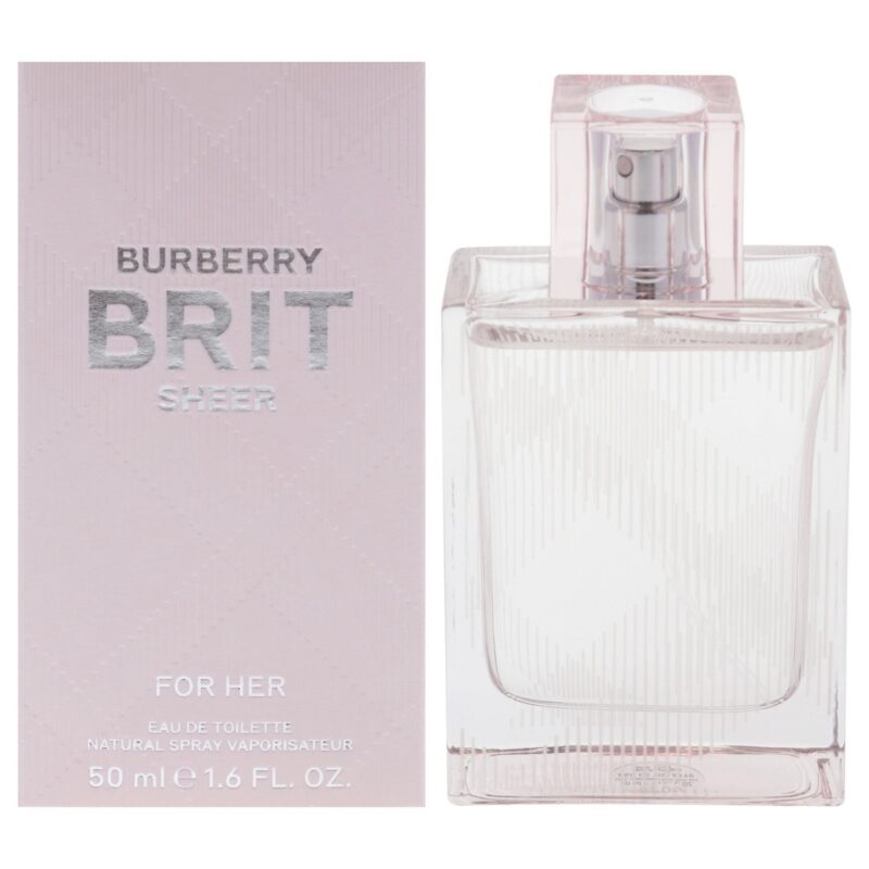 Burberry Brit Sheer by Burberry for Women 1.6 oz Eau de Toilette Spray