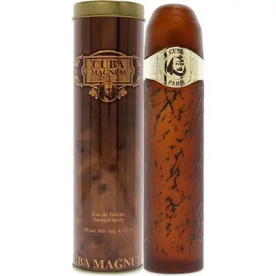 Cuba Magnum Gold for Men - 4.3 oz Eau de Toilette Spray