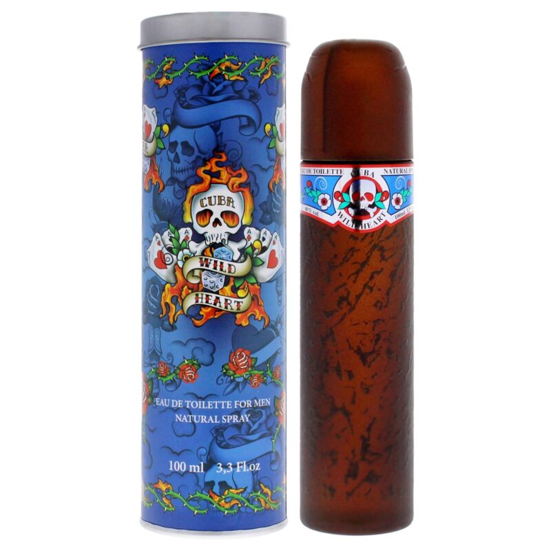 Cuba Wild Heart by Cuba for Men - 3.3 oz Eau de Toilette Spray