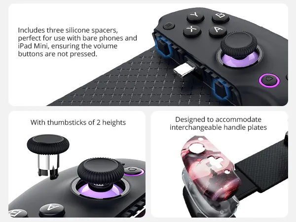 Abxylute S9 Mobile controller - USB-C + Bluetooth: Supports a wide range of phone/tablet devices compatibility; 7 Abxylute S9 Mobile controller - USB-C + Bluetooth: Supports a wide range of phone/tablet devices compatibility; - Image 7
