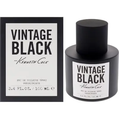 Kenneth Cole Vintage Black by Kenneth Cole for Men 3.4 oz Eau de Toilette Spray