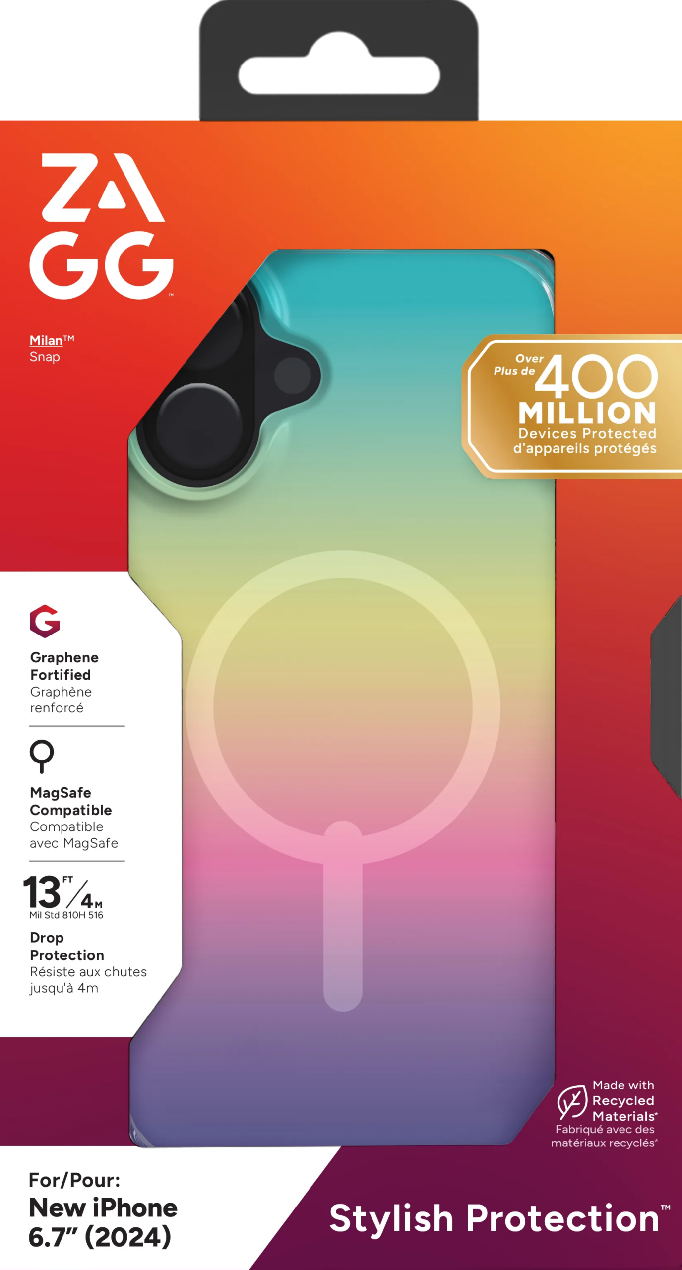 ZAGG Cases Milan Snap Apple iP16 Plus Iridescent 2 ZAGG Cases Milan Snap Apple iP16 Plus Iridescent - Image 2