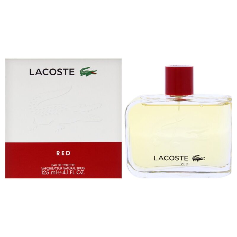 Lacoste Red by Lacoste for Men - 4.2 oz EDT Spray Eau de Toilette