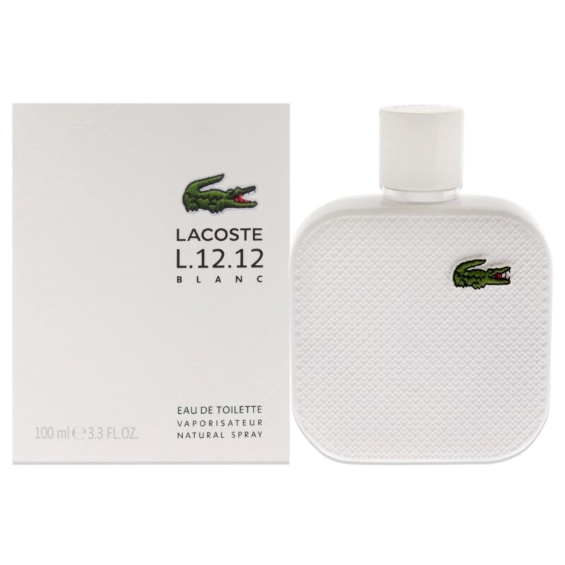 Lacoste Eau De Lacoste L.12.12 Blanc for Men 3.3 oz Eau de Toilette Spray