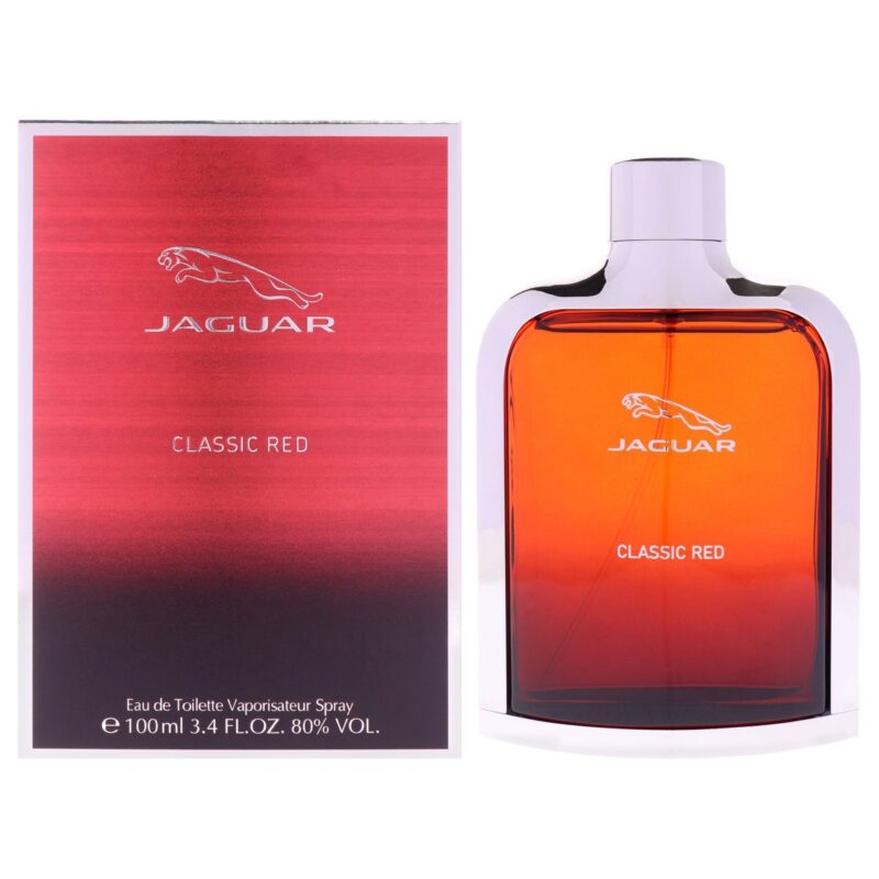 Jaguar Classic Red by Jaguar for Men 3.4 oz Eau de Toilette Spray