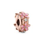 Pandora Charms Pink Daisy Spacer Clip (788809C01) Women JEWELRY
