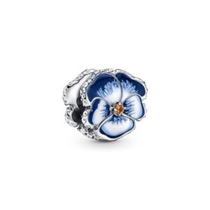 PANDORA JEWELRY BLUE PANSY FLOWER (790777C02) Women JEWELRY