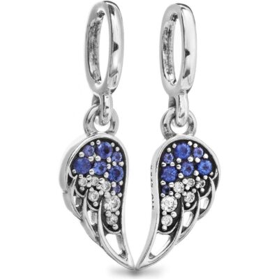 Pandora Sparkling Splitable Angel Wings Dangle Charm (792821C01) Women JEWELRY