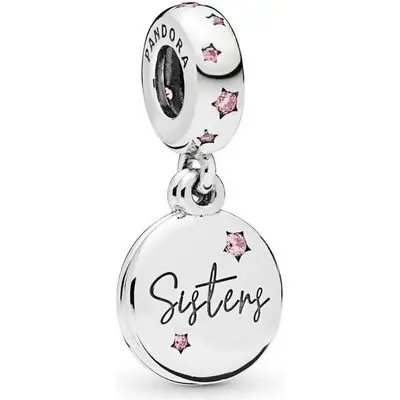 Pandora Forever Sisters Dangle Charm (798012FPC) Women JEWELRY