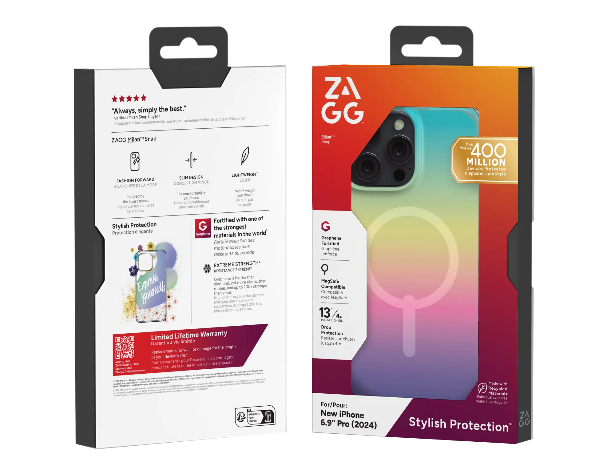 ZAGG Cases Milan Snap Apple iP16 Pro Max Iridescent 1 ZAGG Cases Milan Snap Apple iP16 Pro Max Iridescent