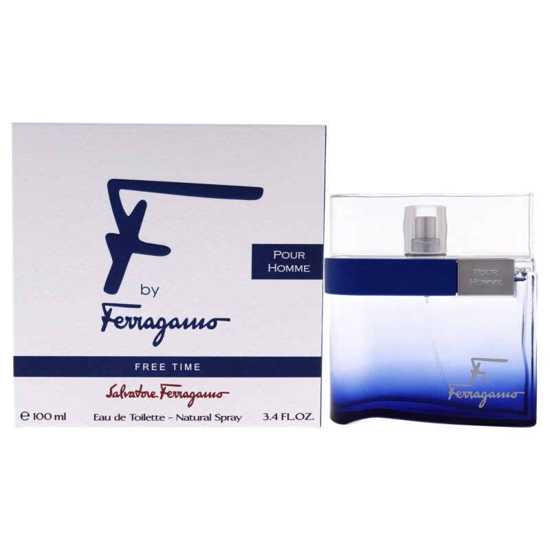 Salvatore Ferragamo F by Ferragamo Free Time for Men 3.4 oz Eau de Toilette Spray
