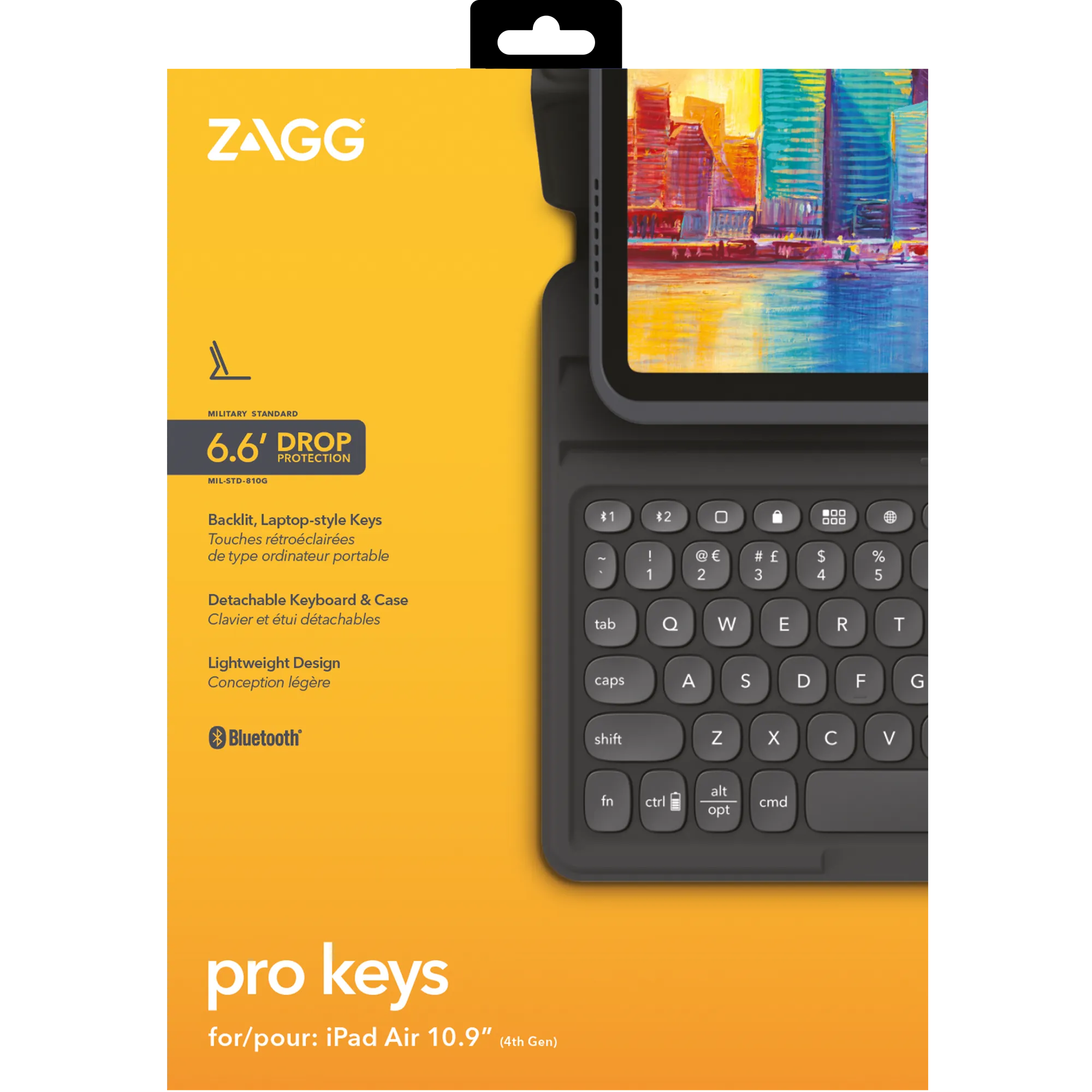 ZAGG-Keyboard Pro Keys-Apple-iPad 10.9-Black/Gray-UK 6 ZAGG-Keyboard Pro Keys-Apple-iPad 10.9-Black/Gray-UK - Image 6