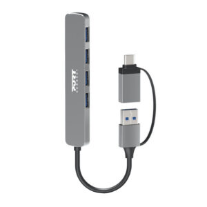 Port Connect USB Type-C to 4-port USB-A 3.0 Hub