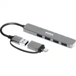 900161_Port-Connect-USB-Type-C-to-4-port-USB-A-3.0-Hub-Grey_wr_03a