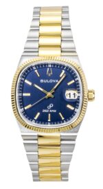 Bulova Super Seville Two Tone Stainless Steel Blue Dial Quartz 98B462 Men's Watch