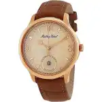 Mathey-Tissot Edmond Automatic Limited Edition Leather Strap Cream Dial AC1886CI Men's Watch