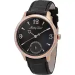 Mathey-Tissot Edmond Automatic Limited Edition Leather Strap Black Dial AC1886CN Men's Watch