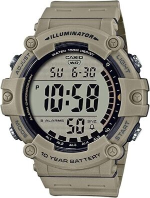 CASIO SPORT ILLUMINATOR WORLDTIME 10 YEARS BATTERY - TAUPE (AE-1500WH-5AVCF) Men WATCHES
