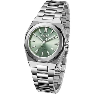 Arbutus SoHo Stainless Steel Green Dial Automatic AR2401SGS Women's Watch
