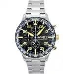 AVI-8 Hawker Hurricane Chronograph Limited Edition Black Dial Quartz AV-4130-11 Men's Watch With Extra Strap