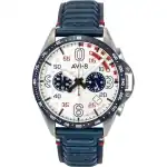 AVI-8 P-51 Mustang Kindelberger Chronograph 85th Anniversary Limited Edition Silver Dial Quartz AV-4143-01 Men's Watch