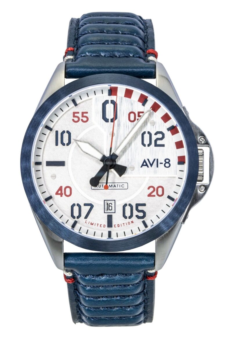 AVI-8 P-51 Mustang Hitchcock 85th Anniversary Limited Edition Silver Dial Automatic AV-4146-01 Men's Watch