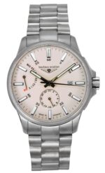 Bauhaus Aviation Titanium Full Luminous Beige Dial Automatic 2860M5 100M Men's Watch