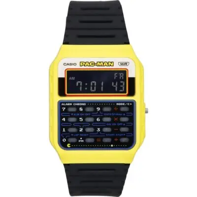 Casio Standard Digital PAC-MAN Collaboration Bio-Based Resin Strap Quartz CA-53WPC-1B Unisex Watch