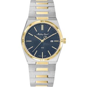 Mathey-Tissot Zeus Two Tone Stainless Steel Blue Dial Quartz D118BBU Women's Watch