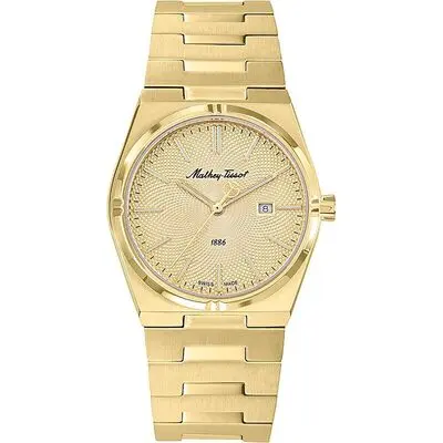Mathey-Tissot Zeus Gold Tone Stainless Steel Champagne Dial Quartz D118PDI Women's Watch