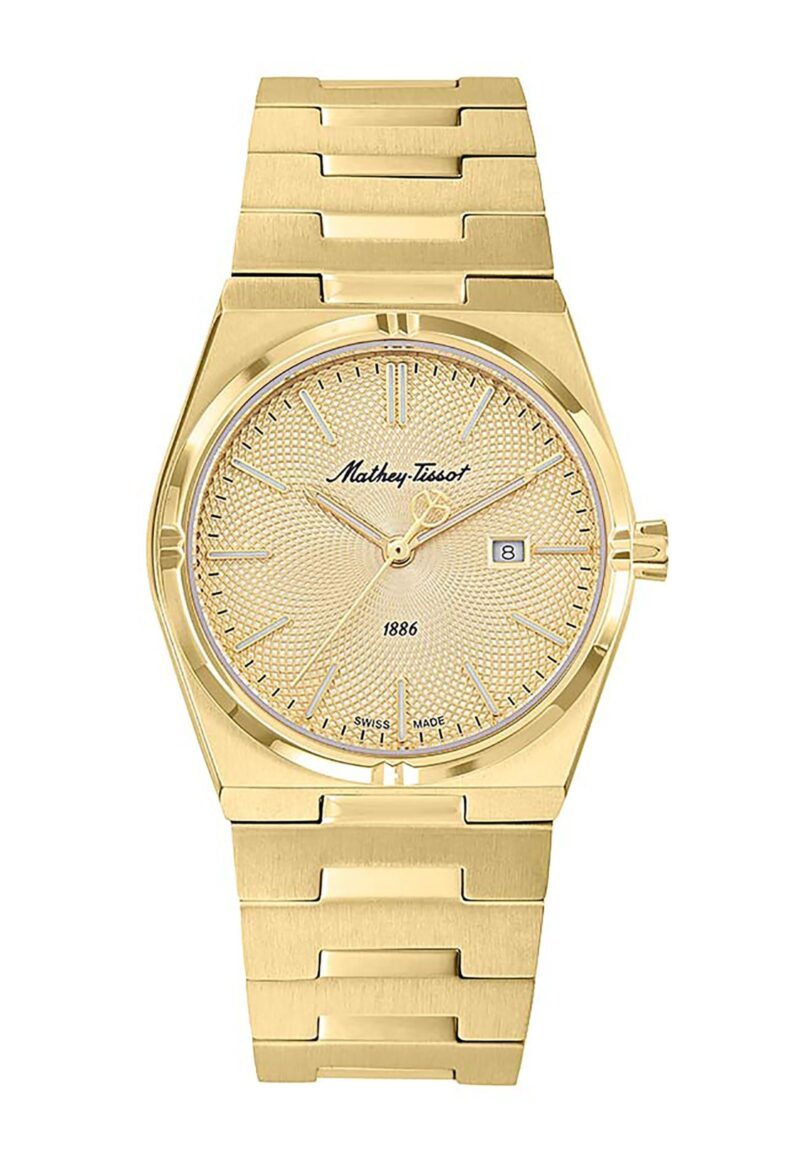 Mathey-Tissot Zeus Gold Tone Stainless Steel Champagne Dial Quartz D118PDI Women's Watch Mathey-Tissot Zeus Gold Tone Stainless Steel Champagne Dial Quartz D118PDI Women's Watch