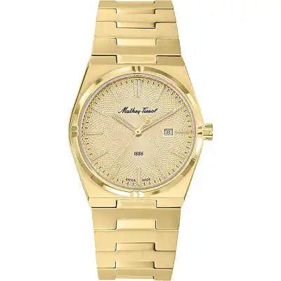 Mathey-Tissot Zeus Gold Tone Stainless Steel Champagne Dial Quartz D118PDI Women's Watch