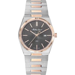 Mathey-Tissot Zeus Two Tone Stainless Steel Black Dial Quartz D118RS Women's Watch