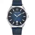 Mathey-Tissot Urban Leather Strap Blue Dial Quartz D411ABU Women's Watch
