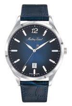 Mathey-Tissot Urban Leather Strap Blue Dial Quartz D411ABU Women's Watch