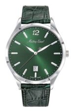 Mathey-Tissot Urban Leather Strap Green Dial Quartz D411AV Women's Watch
