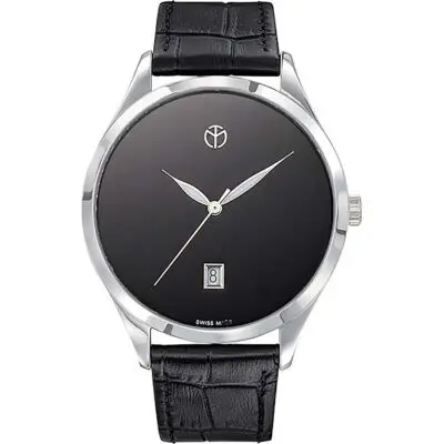 Mathey-Tissot Urban Leather Strap Black Dial Quartz D411NM Women's Watch