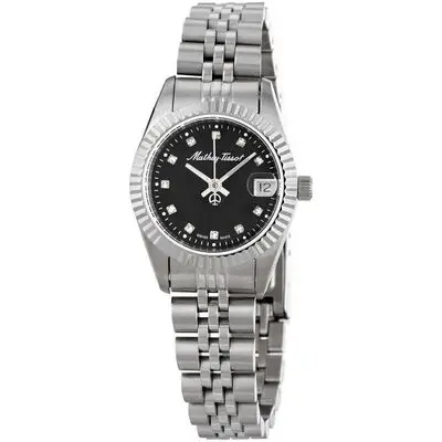 Mathey-Tissot Mathy II Stainless Steel Black Dial Quartz D710AN Women's Watch