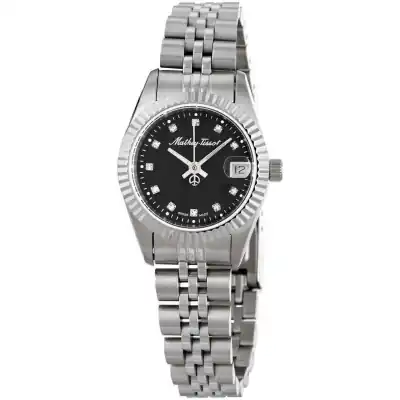 Mathey-Tissot Mathy II Stainless Steel Black Dial Quartz D710AN Women's Watch