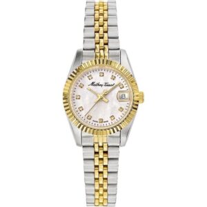 Mathey-Tissot Mathy II Two Tone Stainless Steel Mother Of Pearl Dial Quartz D710BI Women's Watch