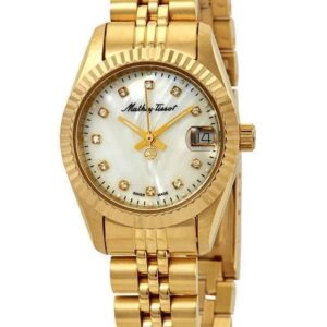 Mathey-Tissot Mathy II Gold Tone Stainless Steel Mother Of Pearl Dial Quartz D710PI Women's Watch