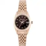Mathey-Tissot Mathy II Rose Gold Tone Stainless Steel Brown Dial Quartz D710PRM Women's Watch