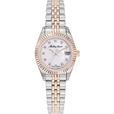 Mathey-Tissot Mathy II Two Tone Stainless Steel White Dial Quartz D710RA Women's Watch